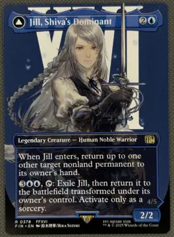 MTG Jill, Shiva's Dominant NM Final Fantasy Borderless 378 - Image 1