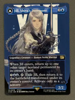 MTG Jill, Shiva's Dominant NM Final Fantasy Borderless 378 - Image 2