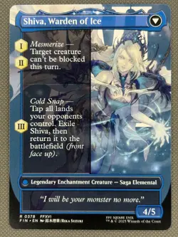 MTG Jill, Shiva's Dominant NM Final Fantasy Borderless 378 - Image 3