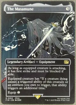 MTG Final Fantasy - The Masamune - NM - Borderless Foil - Rare 0353 - Image 1