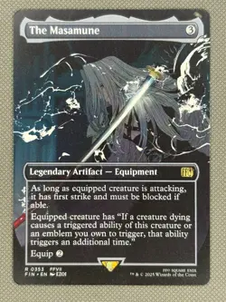 MTG Final Fantasy - The Masamune - NM - Borderless Foil - Rare 0353 - Image 2