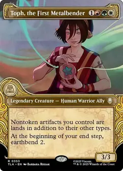 Toph, the First Metalbender Showcase Avatar: The Last Airbender NM MTG - Image 1