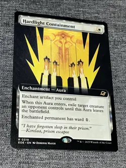 R 0319 Hardlight Containment EXTENDED ART Rare Edge of Eternities MTG EOE NM - Image 1