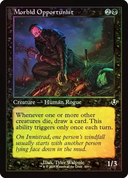 Morbid Opportunist Foil Retro Frame Innistrad Remastered NM MTG - Image 1