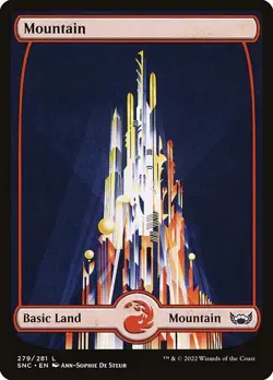 1x Mountain (#279) NM Eng MTG - Streets of New Capenna - Image 1