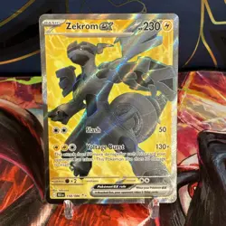 Zekrom EX 158/086 Black Bolt Near Mint English Pokemon Card Ultra Rare - Image 1