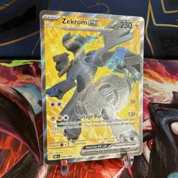 Zekrom EX 158/086 Black Bolt Near Mint English Pokemon Card Ultra Rare - Image 2
