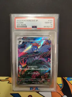 PSA 10 POKEMON JPN SV3-RULER OF THE BLACK FLAME - GLOOM #109 - Image 1