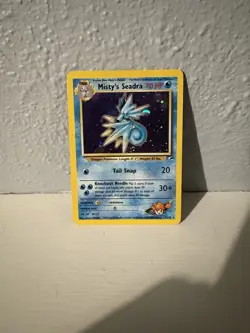 Pokemon TCG Misty's Seadra Holo Rare Gym Heroes 9/132 - Image 1