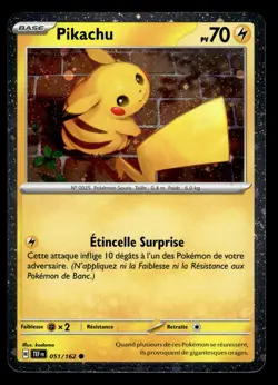 Carte Pokemon PIKACHU 051/162 HOLO POINT EV5 PROMO TEF FR - Image 1