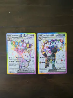 Pokemon TCG Umbreon Ex Espeon Ex Svp 175 176 Promo Pair Prismatic Evolution NM - Image 1