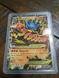 Pokemon TCG Mega Lucario EX 55/111 Holo Rare Furious Fists 2014 - Image 1