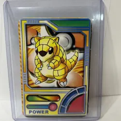 1990s Pokemon Pocket Monsters Holo Prism Vending Sticker Raichu, Eevee POWER - Image 2