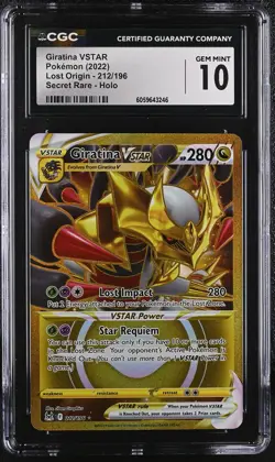 GIRATINA VSTAR Lost Origin Holo Rare #212 CGC 10 Pokemon [Nostalgium] - Image 1