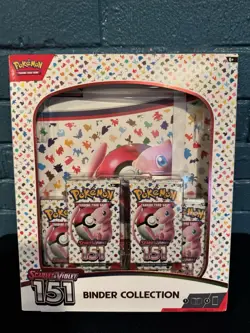 Sealed Box Pokemon TCG Scarlet & Violet 151 Binder Collection 4 Packs + Binder! - Image 1