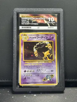 NO RARITY Sabrina's Alakazam-Holo #65 Pokemon Japanese Yamabuki City Gym ACE 10 - Image 1