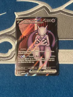 Pokemon TCG Team Rockets Mewtwo EX 213/182 Full Art Destined Rivals Near Mint - Image 1