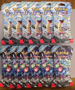 Pokemon Stellar Crown Sleeved Booster Packs X12 - Image 1