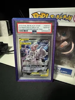 Pokemon Psa 10 Mewtwo and Mew GX SM191 Tag Team With Bumper - Image 2
