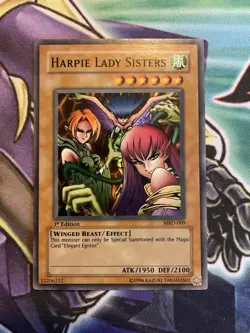 Yu-Gi-Oh Harpie Lady Sisters MRD-009 1st Edition Super Rare LP - Image 1