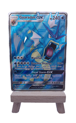 GYARADOS GX 101/111 S&M CRIMSON INVASION FULL ART ULTRA RARE POKEMON CARD - Image 1