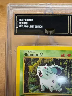 1999 Pokemon Jungle Nidoran 1st Edition GMA 7 WOTC Vintage Card #57 - Image 2