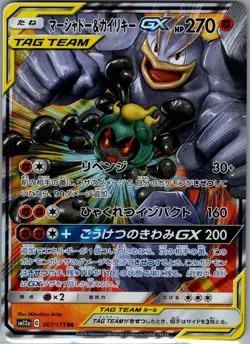 Marshadow & Machamp GX 067/173 Japanese TAG TEAM GX - Pokemon Card - NM - Image 1