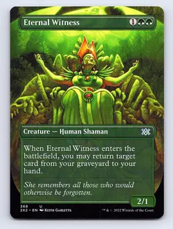 Eternal Witness (Borderless) U Double Masters 2022 368 NM - Image 1