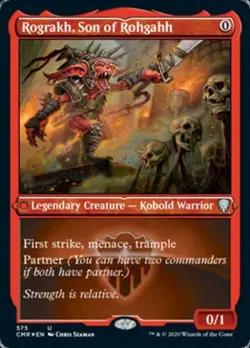 Rograkh, Son of Rohgahh (Foil Etched) -Foil Near Mint MTG Commander Legends - Image 1