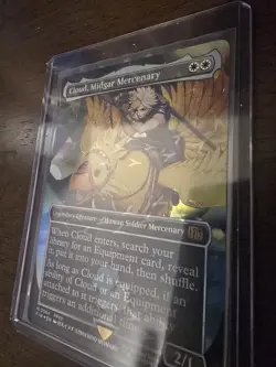 Cloud, Midgar Mercenary (Borderless Chocobo Track Foil) Final Fantasy MTG NM - Image 2