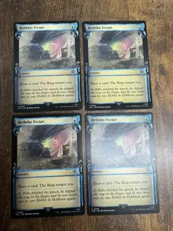 4x Birthday Escape, Showcase Scrolls Lord of the Rings MTG Pack Fresh - Image 1
