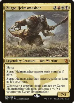 Zurgo Helmsmasher Custom Deck Commander MTG - Image 1