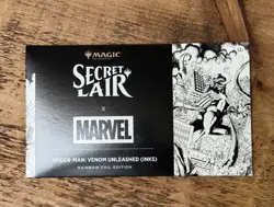 MTG Secret Lair x Marvel Spider-Man Venom Unleashed Inks Rainbow Foil Sealed 🛢 - Image 2