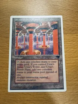 CRIMPED Urza’s Power Plant Columns Chronicles Crimp Error MTG Magic FREE SHIP - Image 1