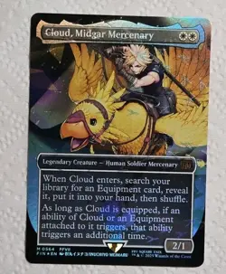 Cloud, Midgar Mercenary (Borderless) (Chocobo Track Foil) Final Fantasy Foil - Image 1