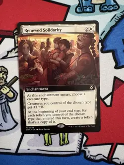 Renewed Solidarity x1 Mtg Extended Art Aetherdrift Commander - Image 1