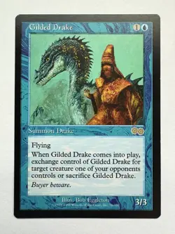 Gilded Drake Magic the Gathering Card Urza's Saga LP - Image 1