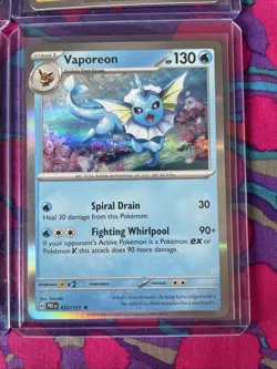 Pokemon Eevee Reverse Holo Jolteon Flareon Vaporeon Holo Prismatic Evolutions - Image 2