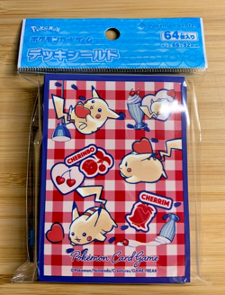 Pikachu Cherrim Smoothie Pokemon Center Japan Official Sleeves (x64) - New ???? - Image 1