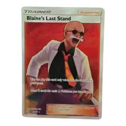 POKEMON FULL ART RARE BLAINES LAST STAND 69/70 NM/MINT! - Image 1