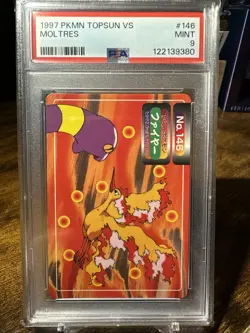 1997 Pokemon Japanese Topsun VS #146 Moltres PSA 9 - Image 1
