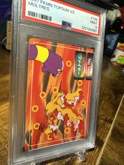 1997 Pokemon Japanese Topsun VS #146 Moltres PSA 9 - Image 3