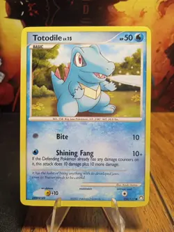 2007 Pokemon Mysterious Treasures Totodile #106 Extremely LP - Image 1