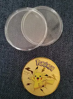 Pokemon - Pikachu Metal Coin Golden. - Image 4