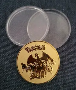 Pokemon - Pikachu Metal Coin Golden. - Image 5
