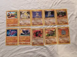 Mostly Vintage Pokemon Card Lot (10 Cards) - Fighting Type WOTC - 1999-2000 - Image 1