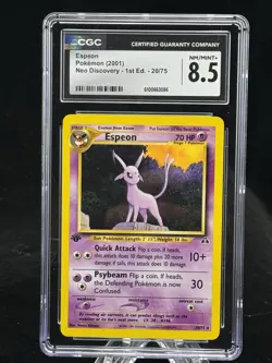 Espeon #20 1st Edition Neo Discovery 2001 Pokemon CGC 8.5 ?? - Image 1