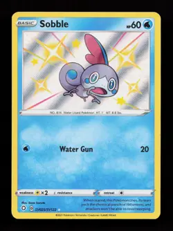 Sobble SV025/SV122 Shiny Holo Rare Shining Fates: Shiny Vault Pokemon Card - Image 1