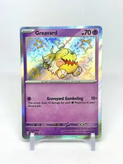 Pokemon TCG Paldean Fates Greavard 070 Black Star Promo Holo Near Mint/Mint ???? - Image 1