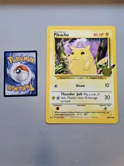 Pokemon TCG JUMBO 1995 Oversized Promo Card Pikachu 58/102 Base Set - Image 2